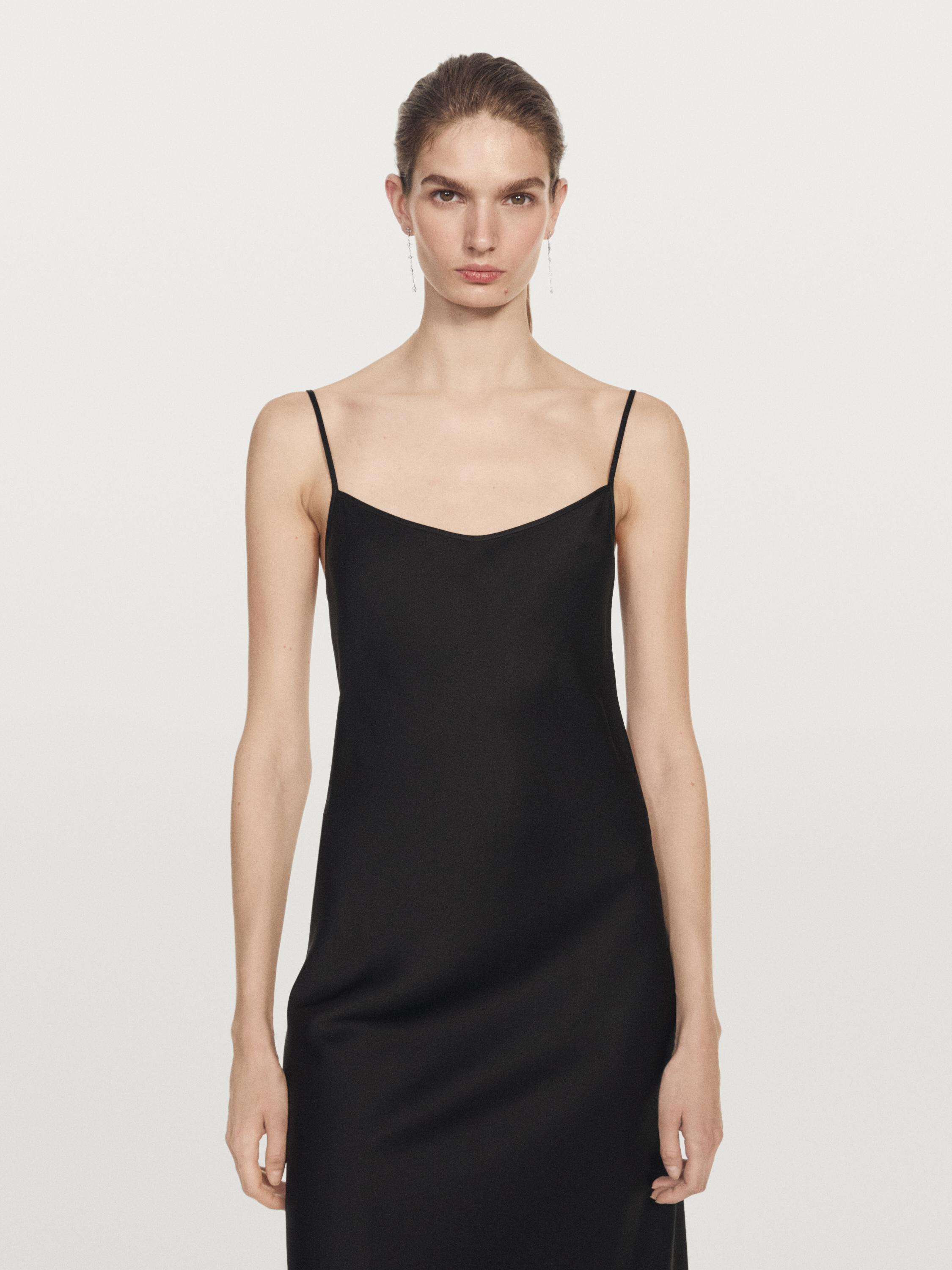 Robe longue nuisette en crêpe